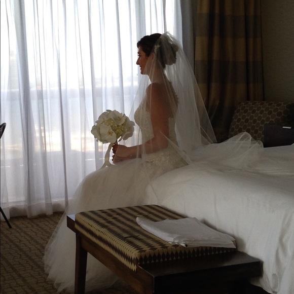 Reem Acra White Wedding Dress Fall 2014 Collection - Picture 4 of 6